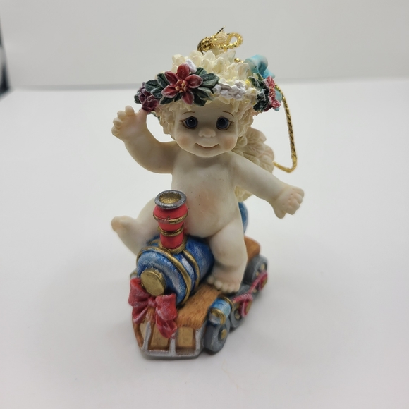 Dreamsicles 1998 Cherub Holiday Ornament set of 6 - Picture 4 of 14